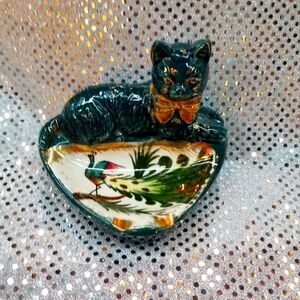 Vintage Lusterware Kitty Ash Tray